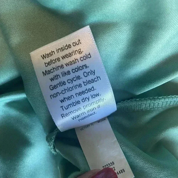 LC Lauren Conrad Green Smocked Ruffle Sleeve Midi Dress Size M Medium Teal Party - Picture 14 of 15